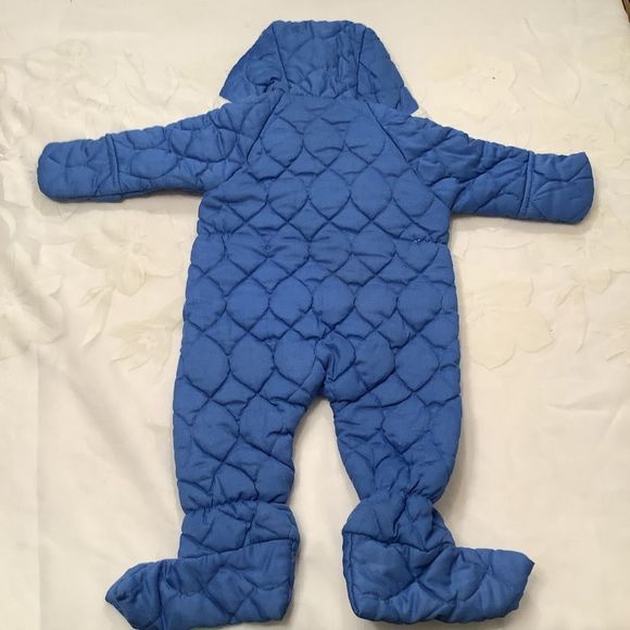 Vintage Triboro Blue Snowsuit 6-12 Months - Picture 4 of 9
